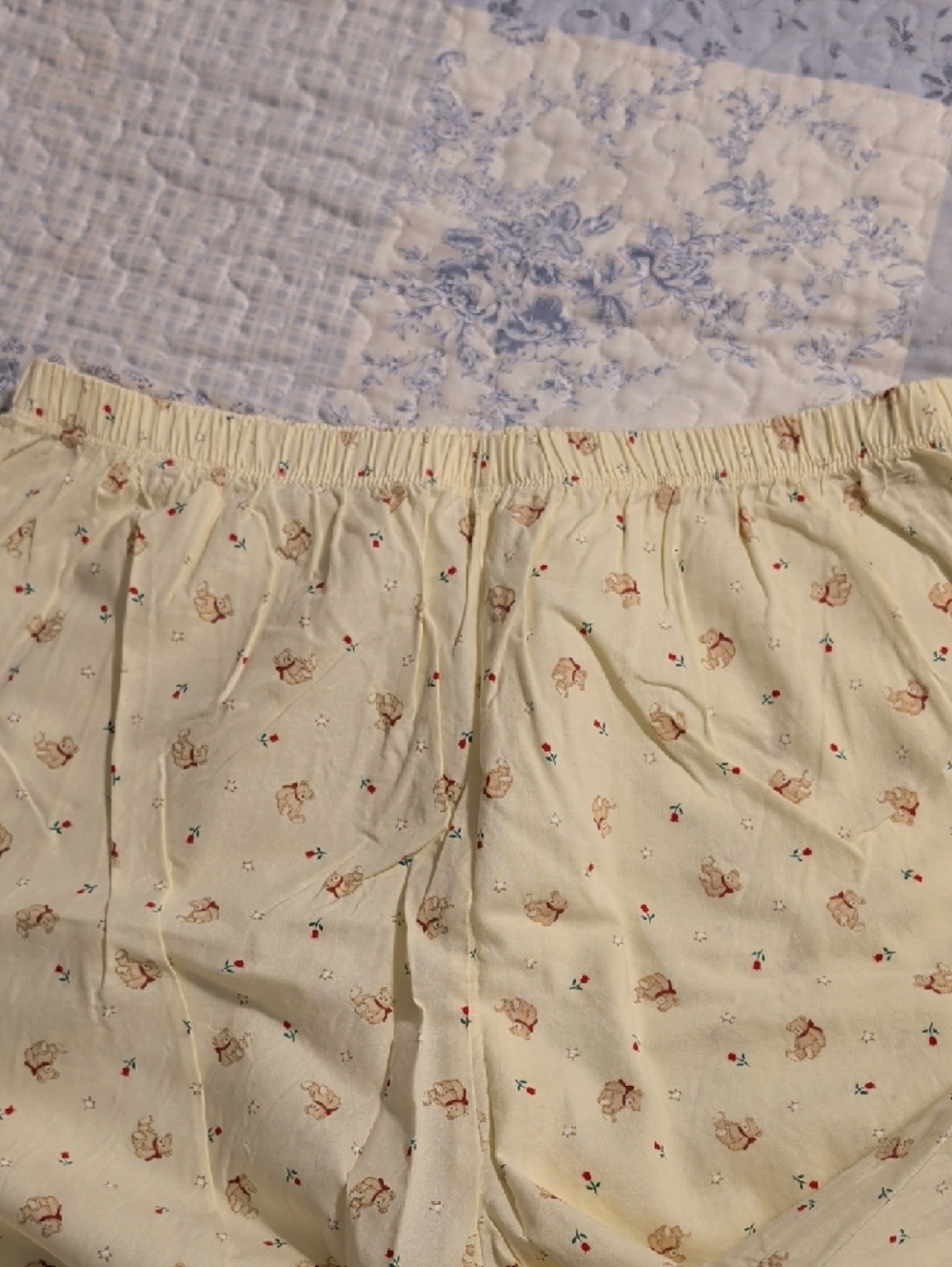 Secret Treasures Yellow Floral & Bear Pajama Set - Picture 7 of 8